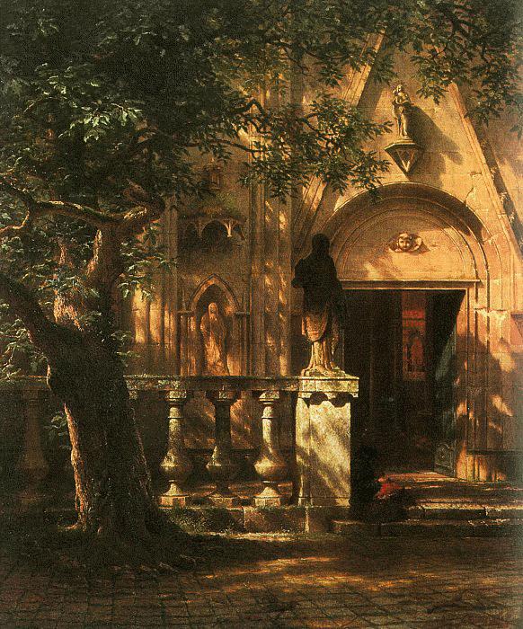 Albert Bierstadt Sunlight and Shadow oil painting picture